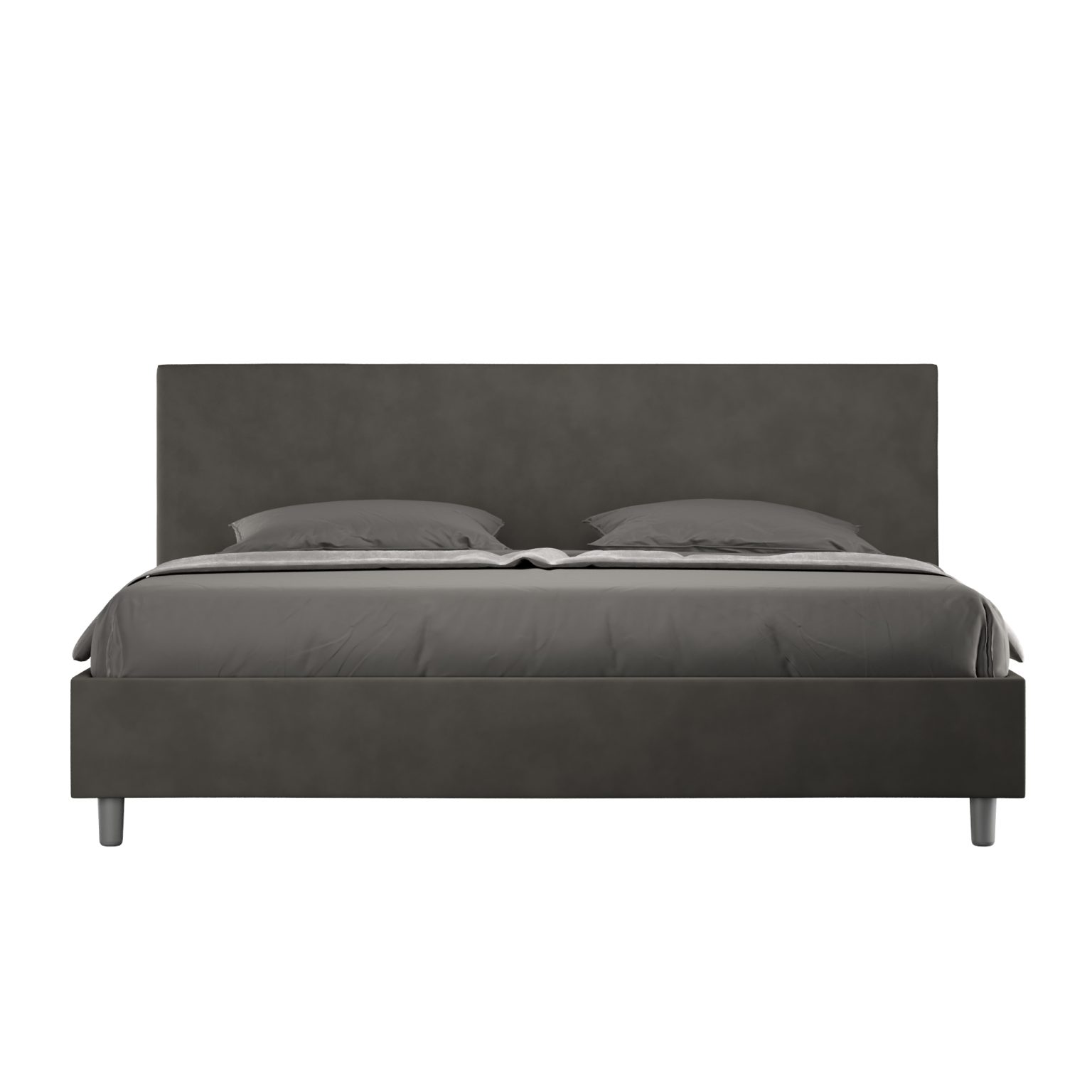 Letto Adele 180x190 rete e contenitore grigio - ityhome